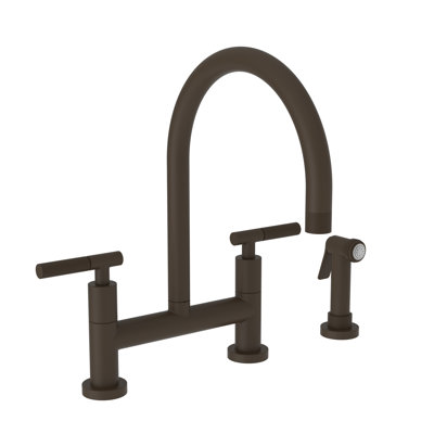 Muncy Kitchen Bridge Faucet with Side Spray