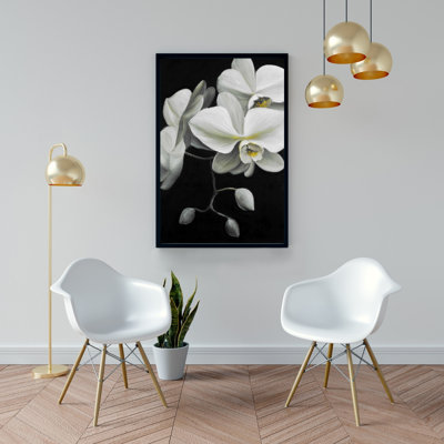 "Orchidées blanches" sur toile