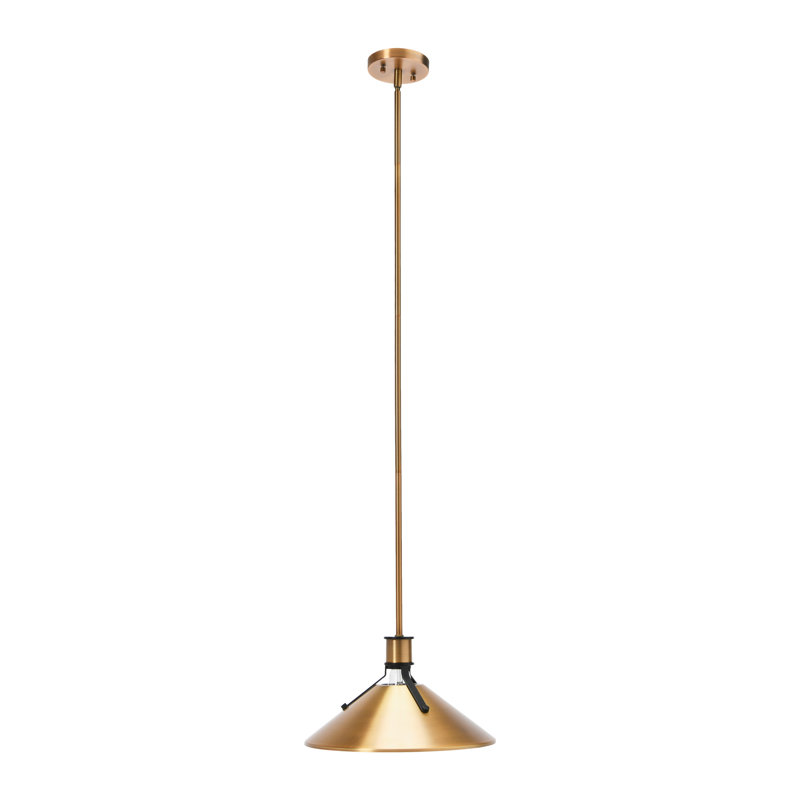 Metal Ceiling Light, Brushed Bronze