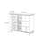 Modern solid wood multi-purpose accent cabinet