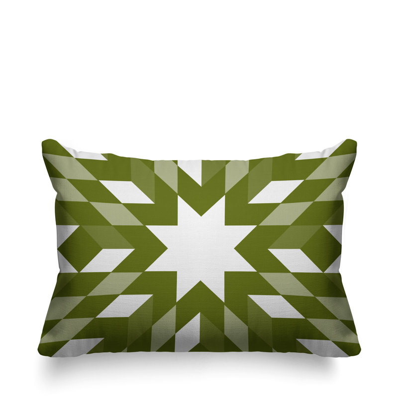 Coussin intérieur / extérieur Lynn Country, Chertreuse