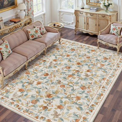 Tapis beige élégant Aurelle