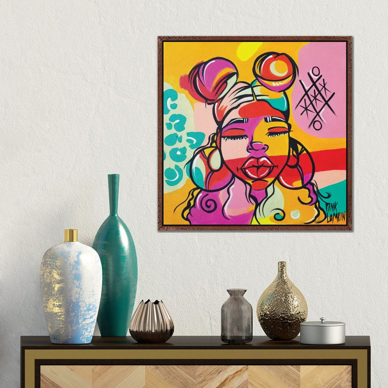 Philly by Pinklomein - Gallery-Wrapped Canvas Giclée on Canvas, 45.72 cm H x 45.72 cm W, Classic Wood Floater Frame