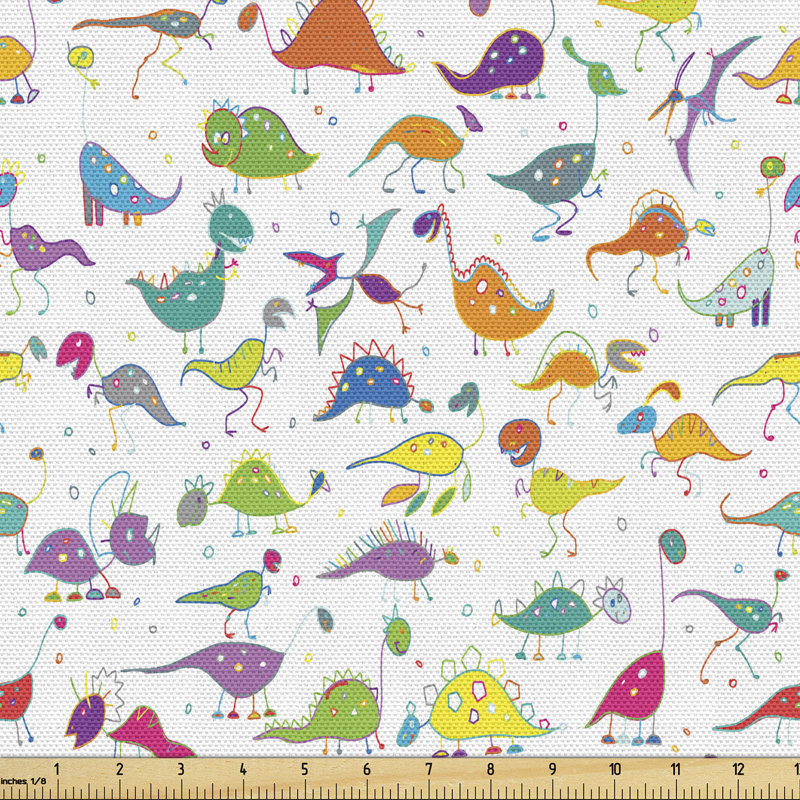 Flodin Dinosaur Motifs Fabric