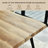 Shivani 5-Piece Modern Dining Set With Rectangular Wood Grain Table And 4 Upholstered Dining Chairs-103829952-105470483
