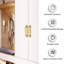 Sliding Door Handle 4 Pack 5.91" Aluminum Pulls for Bifold Matte Black-125225386-125225384