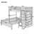 Eyoas Twin over Full 6 Drawer L-Shaped Bunk Beds Bed with Shelves by Harriet Bee-40503984