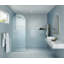Maven 30 in. x 86.75 in. Fully Frameless Arched Fluted Single Fixed Shower Panel-570978882
