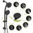 Multi Function Dual Shower Head - Shower System With 4.7" Rain Showerhead, 7-Function Hand Shower, Adjustable Slide Bar-114230225