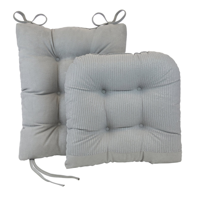 Ensemble de coussins de chaise berçante antidérapant, Gris