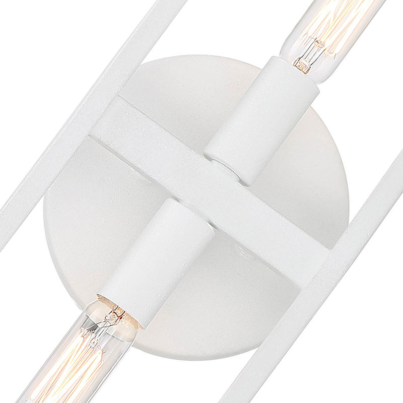 Envoy Steel Armed Sconce, Matte White