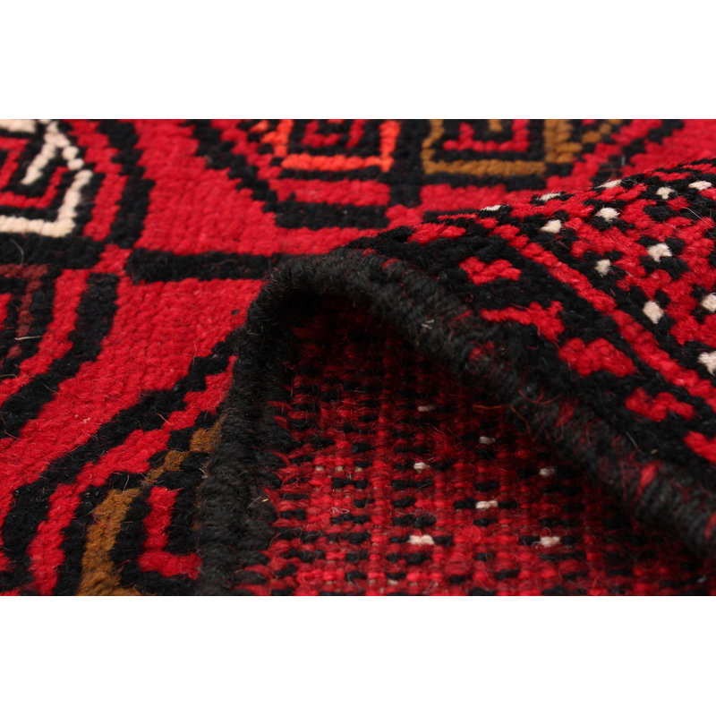 Tapis décoratif en laine de conception unique noué à la main New Age 3 pi 5 po x 5 pi 9 po BIGBEE