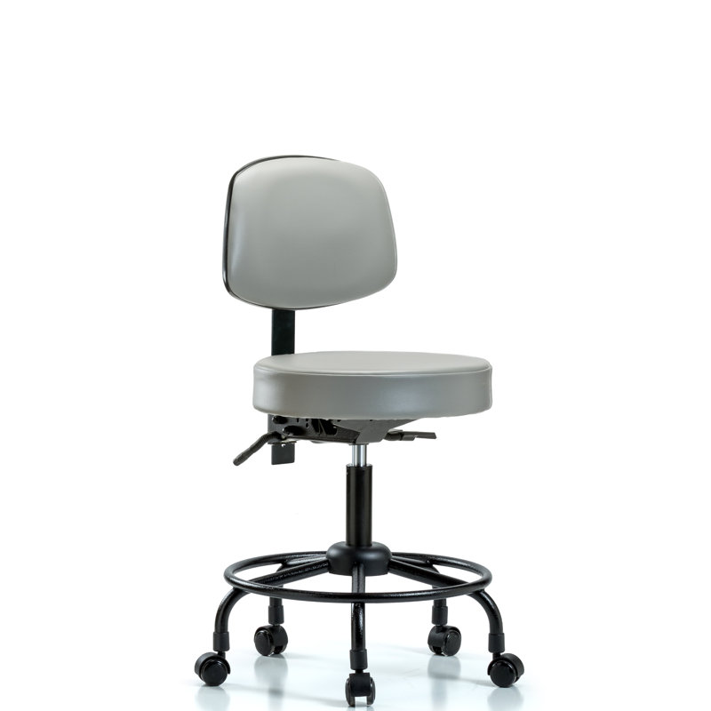 Chaise de bureau ergonomique Norma, Roulettes, Colombe