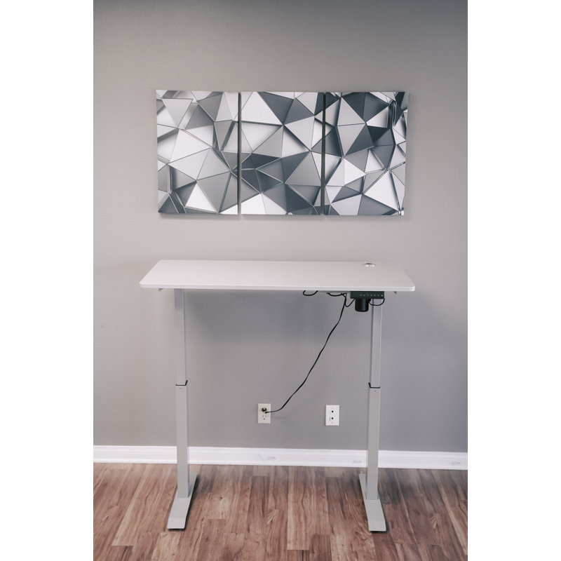 Bureau debout à hauteur ajustable Acalia, Gris