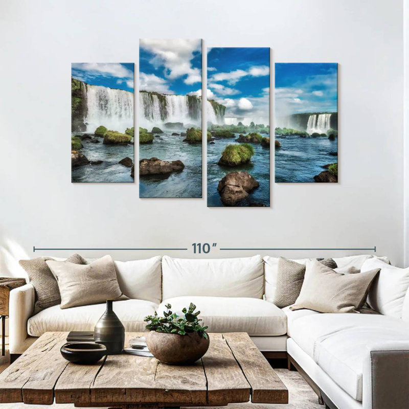 Alvord Iguacu Falls Wonder, H 54 po x l 84 po