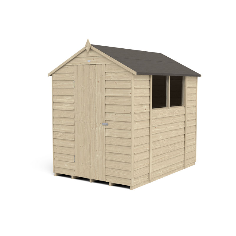 5 ft. W x 7 ft. D Solid Wood Garden Shed