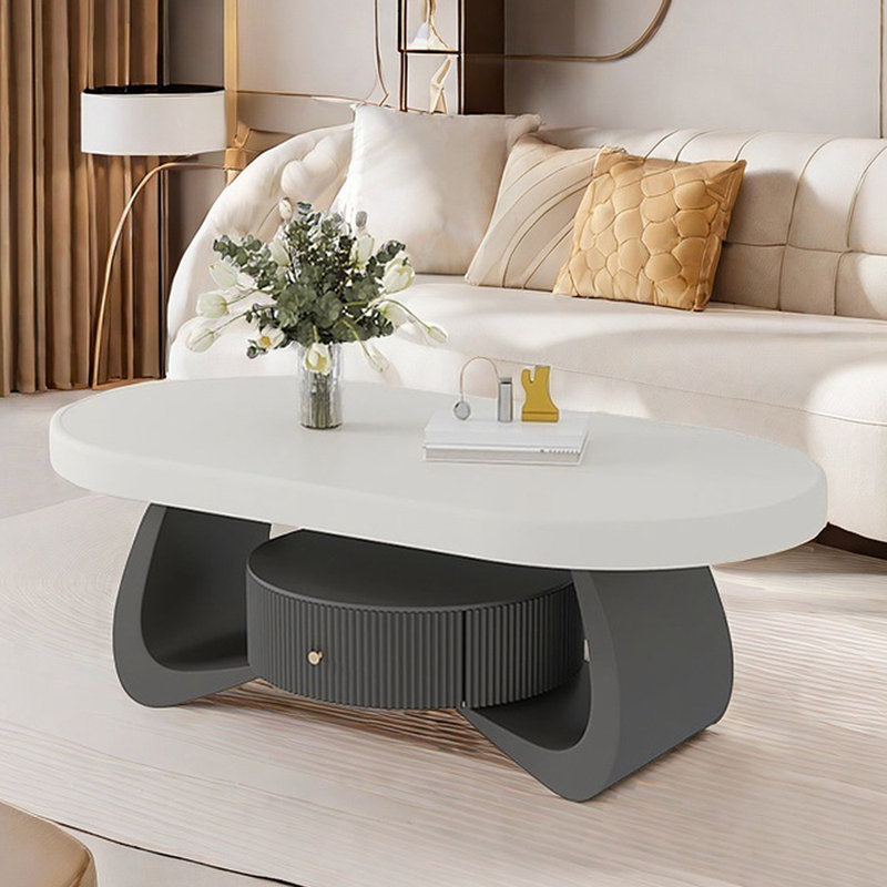 Barragan, H 16,54 po x L 47,24 po x l 23,62 po, Blanc, Gris
