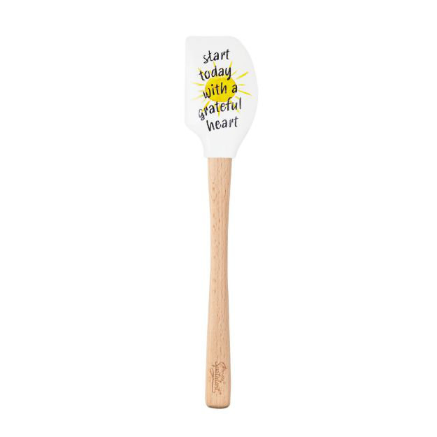 Spatulart® Grateful Heart Wood Handled Spatula