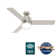 54" Neutron 3 - Blade Ceiling Fan With LED Light Kit And Handheld Remote and WiFi Smart Fan