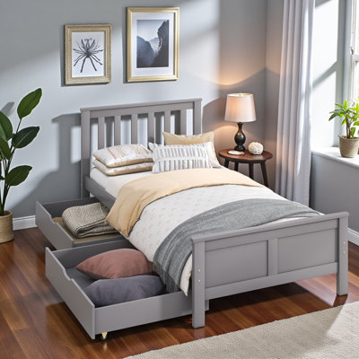 Petterson Single (3') Standard Bed Frame with Storage Included