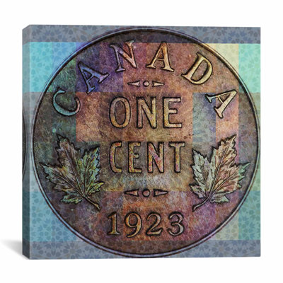 Canada One Cent # 2 - Impression sur toile