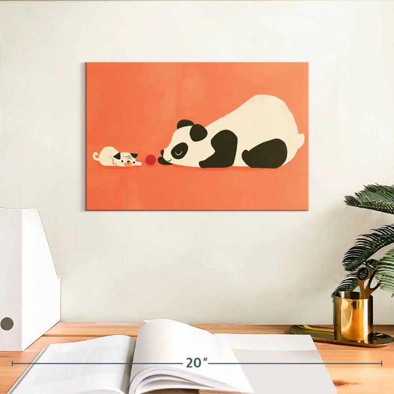 Ashelle le carlin et le panda, H 8 po x l 12 po