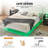 Upholstered Platform Bed Frame With Led Lights And Headboard Led Visual Floating Bed-744343914
