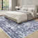 Non Slip Vintage Floral Floor Cover Non-Slip Thin Soft Retro Carpet Foldable Low-Pile Distressed Throw Rug for Dining Room Living Room Home Nursery