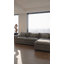 Canapé d'angle modulaire en L de 280 cm (110 po), recouvert de tissu, avec méridienne, grand canapé d'angle profond pour salon, gris pâle