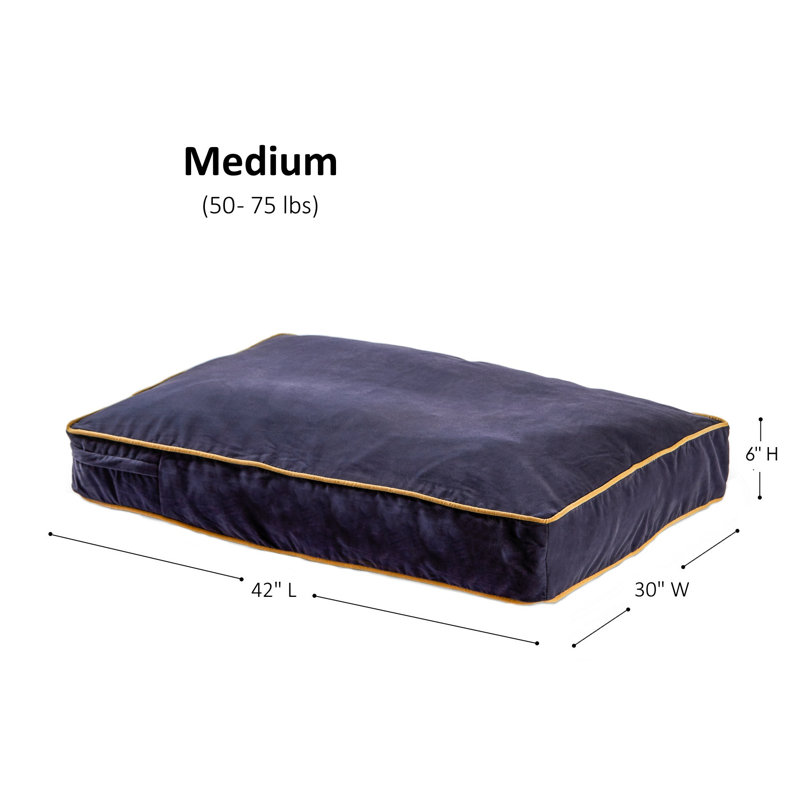 Lit pour chien Olivarez Classic, Moyen (L 42 po x l 30 po x H 6 po), En jean