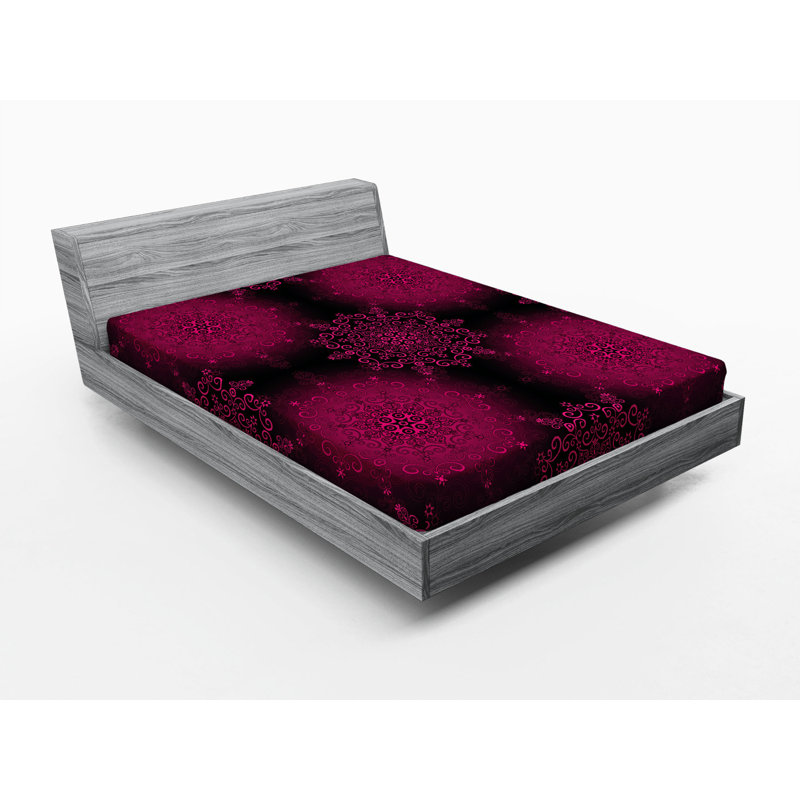Microfiber Geometric Fitted Sheet, Full Fitted Sheet