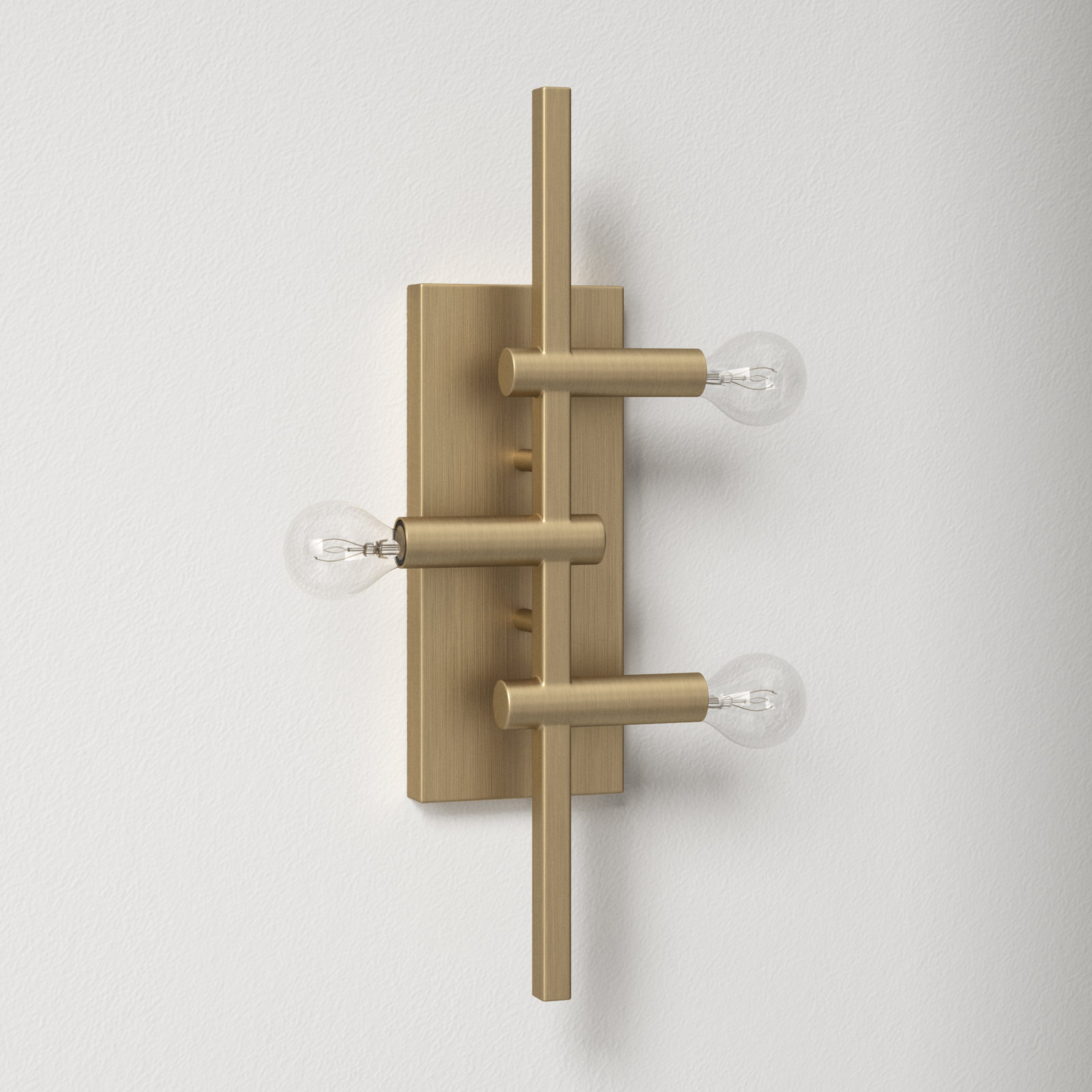 Luca 3 Light Dimmable Plug-in Armed Sconce