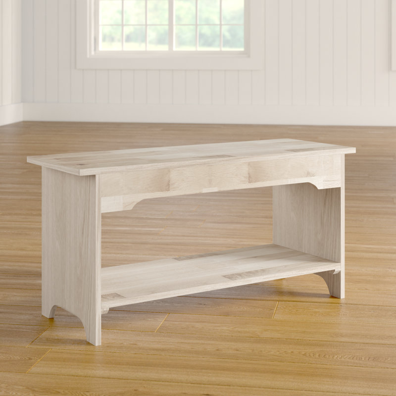 Manatuto Solid Wood Storage Bench, 17" H x 36" W x 13" D