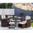 Jmir 8 - Person Wicker Patio Dining Set with Square Table-159018112