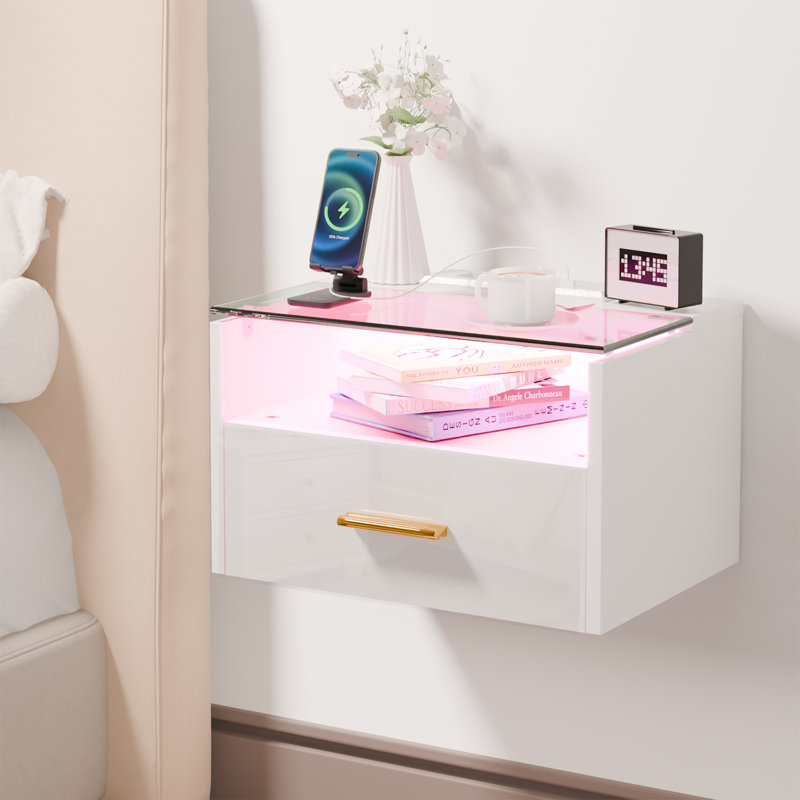 42cm W Plywood / Laminate Board Bedside Table