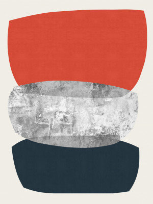 Balanced Abstract Shapes Print, Size, Format, Frame Color