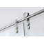Porte de douche coulissante simple l 60 po x H 76 po | Verre trempé | Entièrement sans cadre-122919069