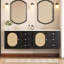 Meuble-lavabo 30 po avec lavabo en céramique, meuble-lavabo Mid-Century avec 2 tiroirs, meuble-lavabo avec grand espace de rangement