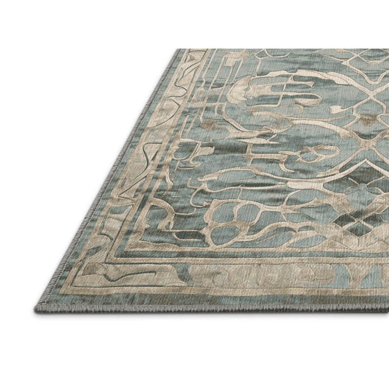 Tapis brun lavable à la machine, Tapis de couloir 2 pi x 4 pi
