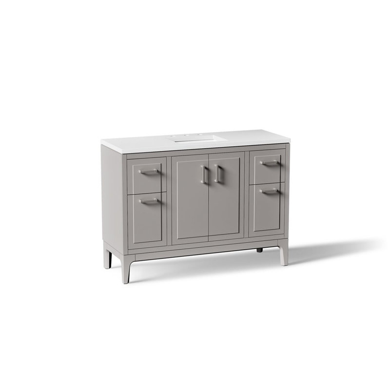 Seer 48.13" Single Bathroom Vanity Set, Mohair Gray
