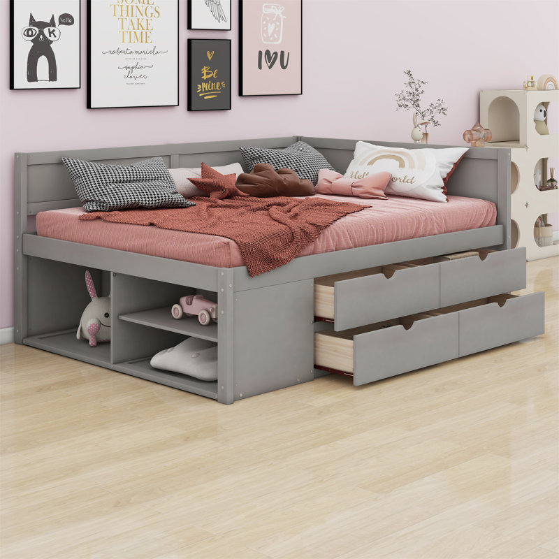 Daybed, Full, Gray