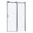 Shower Door 48"W x 76"H Single Sliding Bypass Shower Enclosure, 5/16" (8mm), Matte Black-125362272