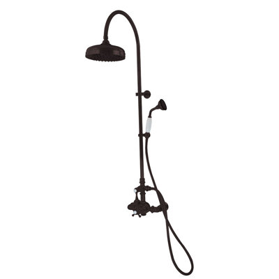 Exposed Thermostatic Shower System 36" Wall Mounted with 1.75GPM Handshower and Lever/Cross Handles