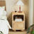 Solid Wood Night Stand, Narrow Night Stand With Drawers, Natural Mid Century Modern Nightstand, Small Beside Table With Open Storage Shelf For Bedroom (12 Inch)-924598017-924598019-938244909