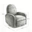 Fauteuil inclinable et pivotant 360 ° - noir-2132536276