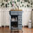 52'' Kitchen Island with Drop Leaf, Embossed Texture Kitchen Island on Wheels with Spice Rack, Towel Rack, 2 Doors and 5 Drawers, Kitchen Storage Cart with Adjustable Shelf for Kitchen, Blue Grey-1251507761