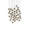 Giro 36 - Light Painted Silver/Nickel/Blue Cluster Pendant