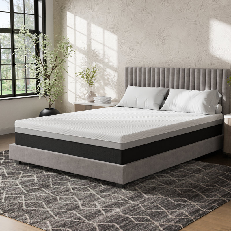 Matelas en mousse viscoélastique gélifiée de 12 po Jace, Très grand lit