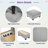 U-shaped Sectional Sofa Couch With A Movable Ottoman And A Coffee Table With Hidden Charging Devices-402062357