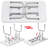 69.7'' H x 46.5'' W x 24'' D Adjustable and Foldable Dog Folding Grooming Table-63246034